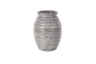 Picture of 650-002 Terracotta Vase Ulir (Grey) - 10"x14"