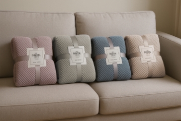 Picture of Soft Pineapple Grid Blanket Multiple Colours (78.5"x59")