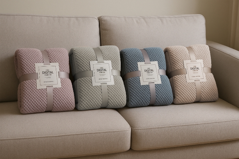 Picture of Soft Pineapple Grid Blanket Multiple Colours (78.5"x59")