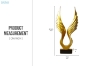 Picture of 374-004 Angel Wings/Spread Eagle Wing Statue Resin Crafts Home Decor (4.5"x16.5")