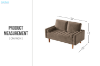 Picture of HAROLD 2-Seater Loveseat (Brown)
