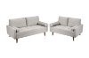 Picture of HAROLD Fabric Sofa Range (Beige) - Loveseat+Sofa Set