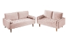 Picture of HAROLD 3/2 Seater Fabric Sofa Range (Pink)