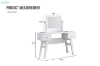 Picture of AMISH 2-Drawer Dressing Table with Mirror