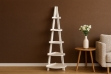Picture of SOLANUS PYRAMID 5-Tier Corner Bookshelf (Off-White)