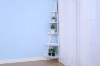 Picture of SOLANUS PYRAMID 5-Tier Corner Bookshelf (Off-White)