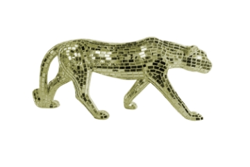 Picture of GEKO Large Golden Leopard Ornament Home Decoration (37.5"x15.5")