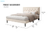 Picture of SHORE Fabric Bed Frame - Queen