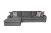 Picture of HAYVA Feather-Filled Fabric Sectional Sofa - Chaise Facing Right