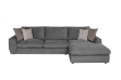 Picture of HAYVA Feather-Filled Fabric Sectional Sofa - Chaise Facing Right