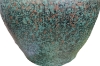 Picture of 363-015 Speckled Dark Green Handled Ceramic Vase