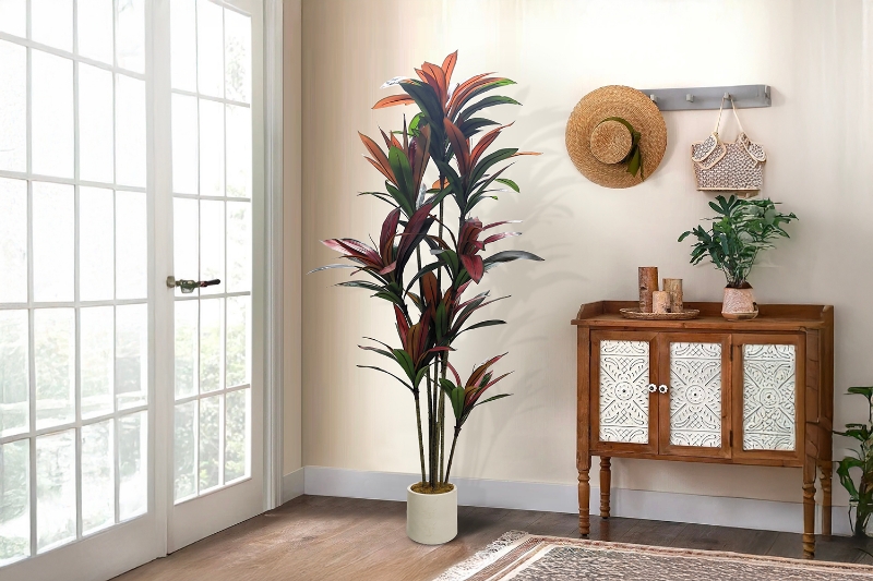 Picture of Artificial Potted Brazilian Red Ironwood Plant - H82.5"