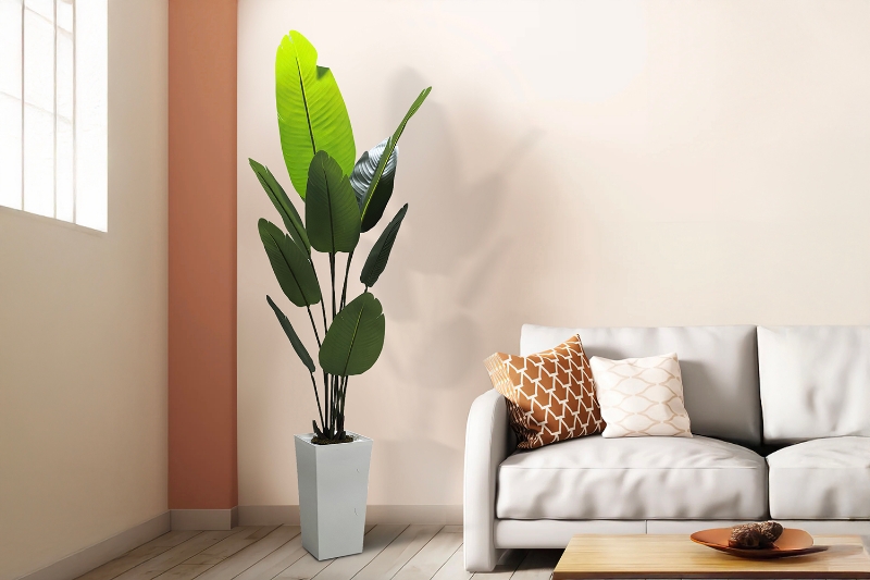 Picture of Artificial Potted Traveller Palm Plant - H71"