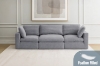 Picture of FAIRFIELD Feather-Filled Sectional Modular Sofa Range - 5PC Big Combo Set (Armlessx2 + Cornerx2 + Ottoman)