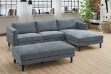 Picture of FINCH Sectional Sofa with Ottoman (Grey)