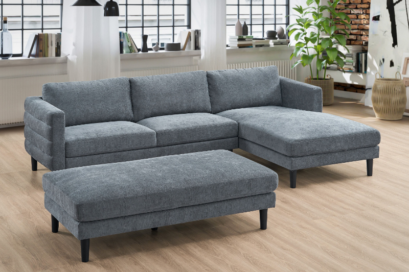 Picture of FINCH Sectional Sofa with Ottoman (Grey)