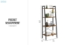 Picture of DRACELO 58.5"x23.5" 4-Tier Shelf