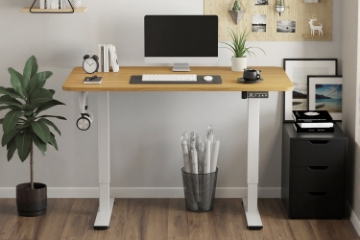 Picture of NEXUS 47" Electric Height Adjustable Standing Desk with LED Display (Oak)