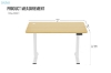 Picture of NEXUS 47" Electric Height Adjustable Standing Desk with LED Display (Oak)
