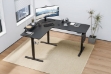 Picture of NEXUS 63" L-Shaped Electric Height-Adjustable Standing Desk with LED Display and USB Charging Port (Black)