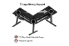 Picture of NEXUS 63" L-Shaped Electric Height-Adjustable Standing Desk with LED Display and USB Charging Port (Black)