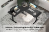 Picture of NEXUS 63" L-Shaped Electric Height-Adjustable Standing Desk with LED Display and USB Charging Port (Black)