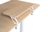 Picture of NEXUS 63" L-Shaped Electric Height-Adjustable Standing Desk with LED Display and USB Charging Port (Oak)