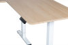 Picture of NEXUS 63" L-Shaped Electric Height-Adjustable Standing Desk with LED Display and USB Charging Port (Oak)