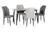 Picture of MIKASA 47" Sintered Stone Top 5PC Dining Set (Grey Table)
