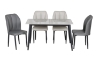 Picture of MIKASA 47" Sintered Stone Top 5PC Dining Set (Grey Table)