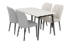 Picture of MIKASA 47" Sintered Stone Top 5PC Dining Set (Crisp-White Table)
