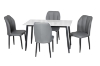 Picture of MIKASA 47" Sintered Stone Top 5PC Dining Set (Crisp-White Table)