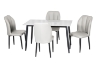 Picture of MIKASA 47" Sintered Stone Top 5PC Dining Set (Crisp-White Table)