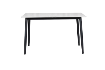 Picture of MIKASA 47" Sintered Stone Top 5PC Dining Set (Crisp-White Table + 4 Light Grey Chairs)