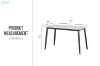Picture of MIKASA 47" Sintered Stone Top Dining Table (Grey) 