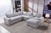 Picture of LUXEON Sectional Modular Sofa Range with Ottoman & Storage Console Hidden Cup Holders & Wireless Charging & USB Ports