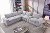 Picture of LUXEON Sectional Modular Sofa Range with Ottoman & Storage Console Hidden Cup Holders & Wireless Charging & USB Ports