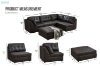 Picture of AUSTEN Foil-Printed Fabric Modular Sectional Sofa Range - Arm Facing Left