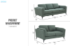 Picture of MARLOW 3/2 Seater Fabric Sofa Range (Moss Green)