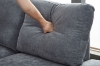 Picture of OSAKA Sectional Sofa with Storage Ottoman, Flip-Back Hidden Console & USB & Type-C Port (Grey)