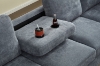 Picture of OSAKA Sectional Sofa (Grey) - Chaise Facing Right with Ottoman