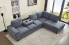 Picture of OSAKA Sectional Sofa (Grey) - Chaise Facing Left with Ottoman