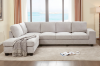 Picture of OSAKA Sectional Sofa with Storage Ottoman, Flip-Back Hidden Cup Holders & USB Port (Beige)
