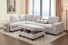 Picture of OSAKA Sectional Sofa (Beige) - Chaise Facing Left with Ottoman
