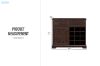 Picture of ODESSA Buffet/Wine Cabinet with 2 Drawers and Grid Organizer (Espresso)