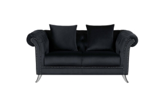 Picture of JOLANDA Fabric Sofa Range (Black) - Loveseat