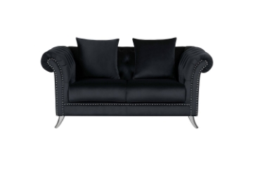 Picture of JOLANDA Fabric Sofa Range (Black) - Loveseat