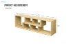 Picture of LIZZY Extensible 140-210 Double L-Shaped TV Stand