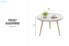 Picture of SAYGORE D23.5" Side Table (White)