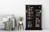 Picture of BOWER Sliding Door Glass Display Cabinet/CD Storage Shelf  (32"X49")
